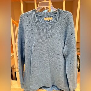 LOFT Light Blue Crew Neck Sweater